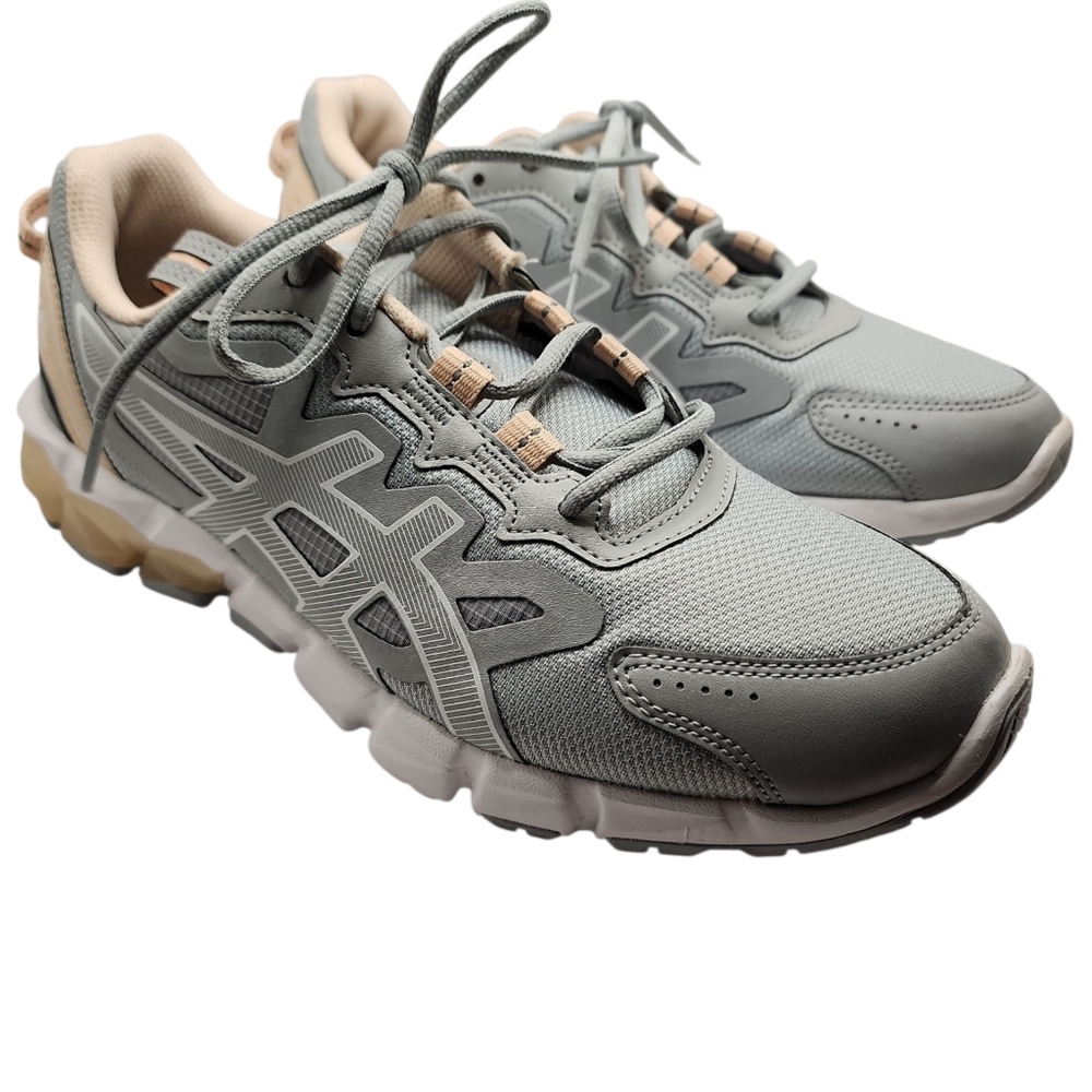Asics Gel-Quantum 90 3 Grey White Cream Womens Shoes Size 8.5 1202A040